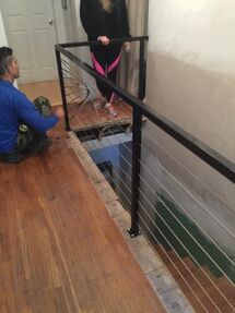 Installing Staircase with Handrail in Saugus, MA (2)