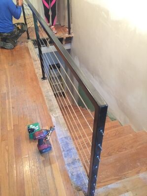 Installing Staircase with Handrail in Saugus, MA (3)